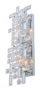 01WSC24CH 8" X 24" CHROME ORAN WALL SCONCE - 210000006588