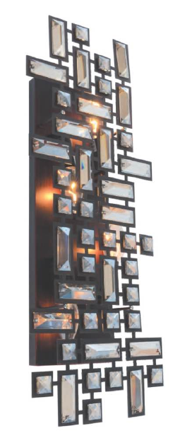 02WSC24BR 8" X 24" BRONZE ORAN WALL SCONCE - 210000003844