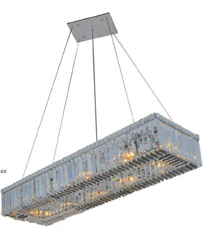 05REC29CH 29" X 12" RIYADH CHROME RECTANGULAR - 210000004374