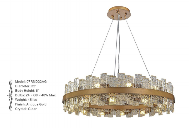 07RND32AG ROUND 32 X 6 - COSMO  ANTIQUE GOLD - 210000006291
