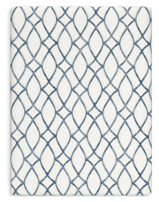 10 Inch Chime Elite 2.0 White/Blue Queen Mattress - M42531