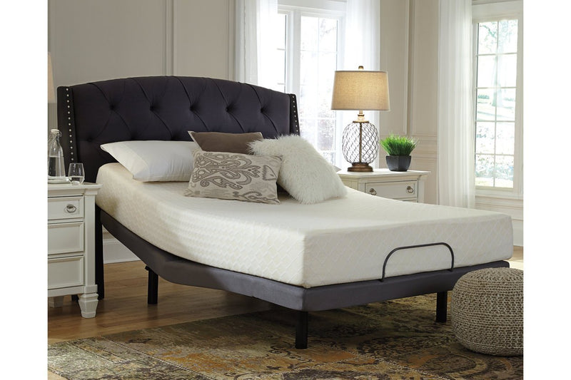 10 Inch Chime Memory Foam White Queen Mattress in a Box - Gate FurnitureQueen Mattress