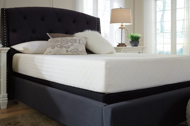 10 Inch Chime Memory Foam White Queen Mattress in a Box - Gate FurnitureQueen Mattress