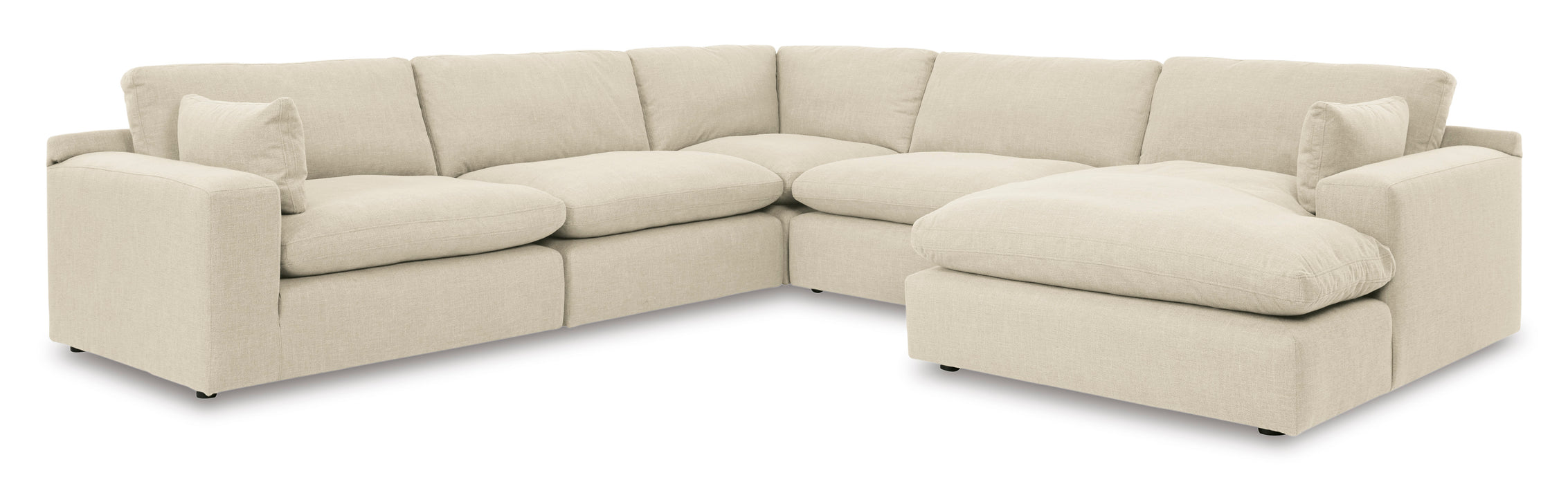 Elyza 5-Piece RAF Sectional with Chaise