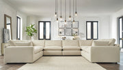 Elyza Linen 8 - Piece Chaise Sectional - Lara FurnitureSectional