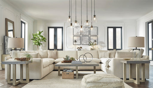 Elyza Linen 8 - Piece Chaise Sectional - Lara FurnitureSectional