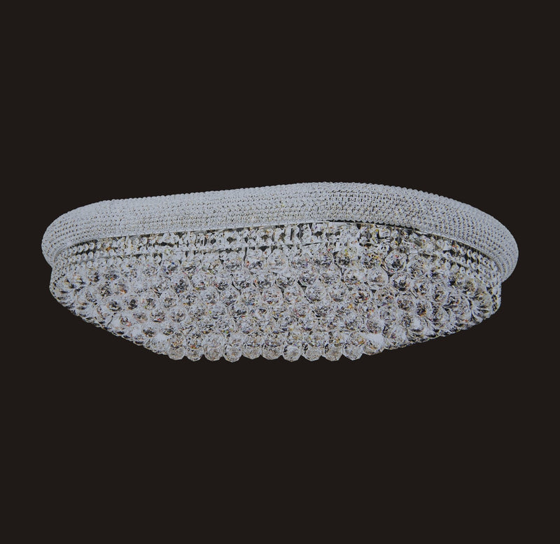 1006F-OV 18X30 GOLD CHANDELIER FLUSH WITH LED COLOR CHANGE (CB168)(FO185) - 210000000125
