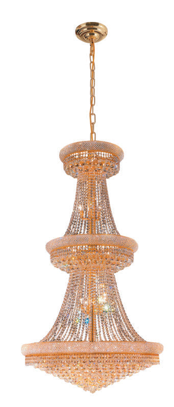 1006W30G 33 X 50  GOLD BAGEL STYLE CHANDELIER - 210000004164