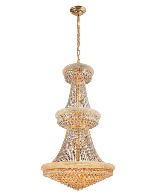 1006W36G 36 X 66 24K GOLD BAGEL STYLE CHANDELIER - 210000004160