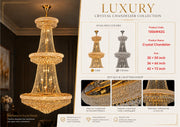 1006W42G 42"X72" 24K GOLD BAGEL STYLE CHANDELIER - 210000004156