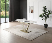 109 Table Golden With 1442 Chairs Set - p14133