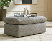 Dramatic Chair and Ottoman in Granite from Ashley - Lara Furniture
