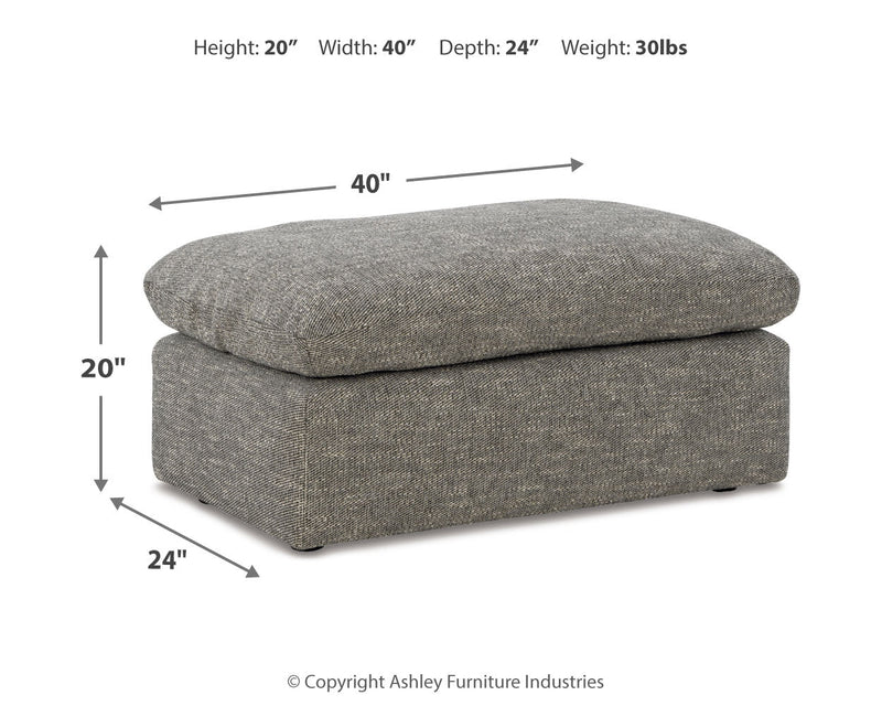 Dramatic Chair and Ottoman in Granite from Ashley - Lara Furniture