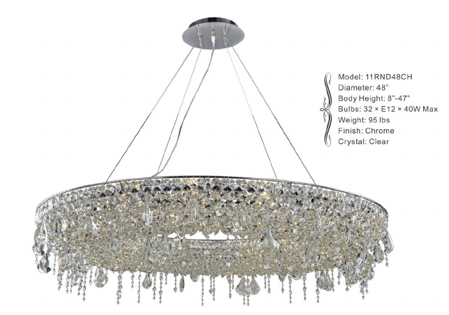 11RND48CH 48" X 8" ARTIC ICE CHROME ROUND - 210000003700