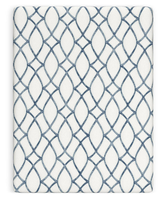 12 Inch Chime Elite 2.0 White/Blue Full Mattress - M42621