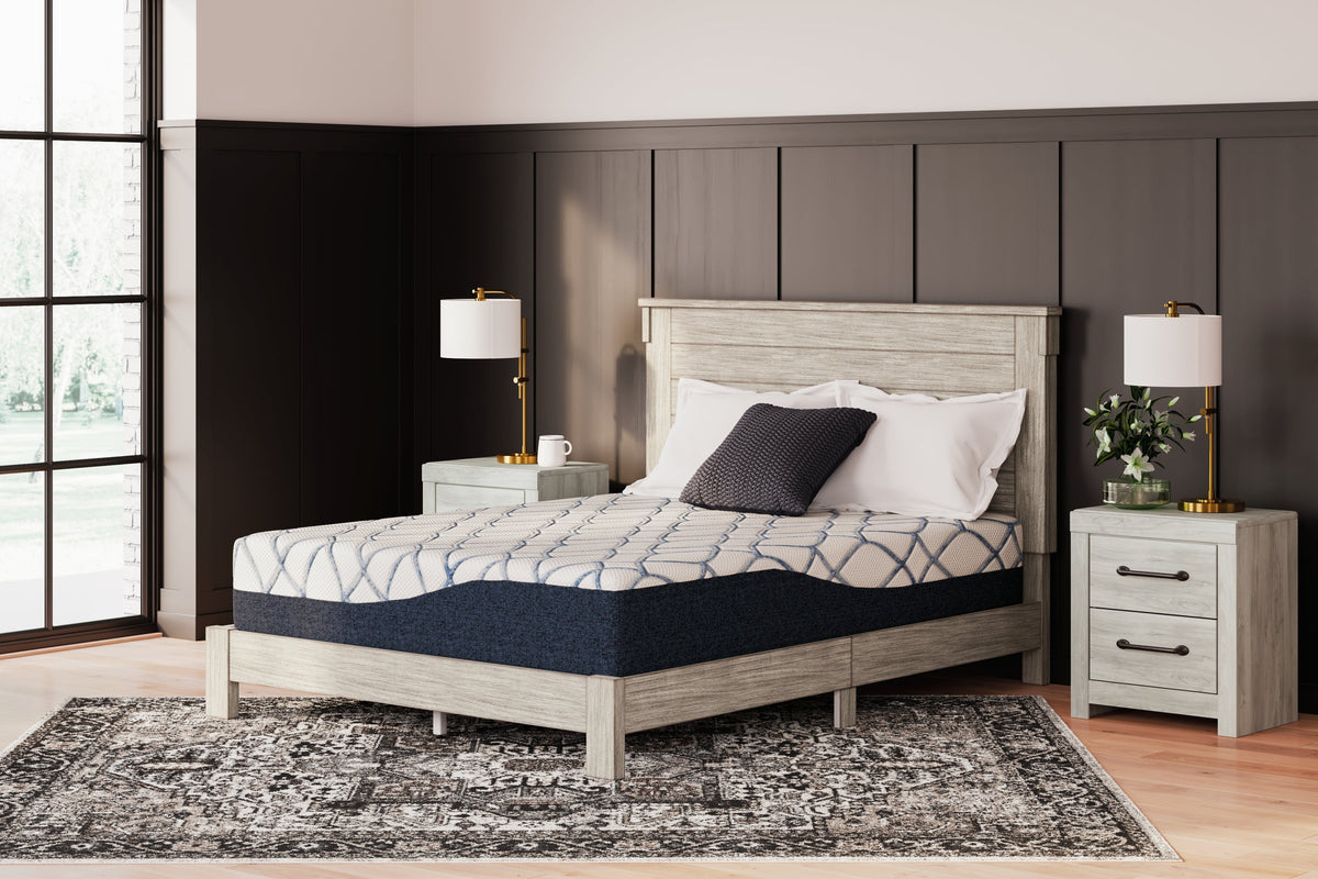 12 Inch Chime Elite 2.0 White/Blue King Mattress - Gate Furniture