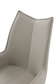 1218 Swivel Dining Chair Grey Taupe - Lara FurnitureDining Chair