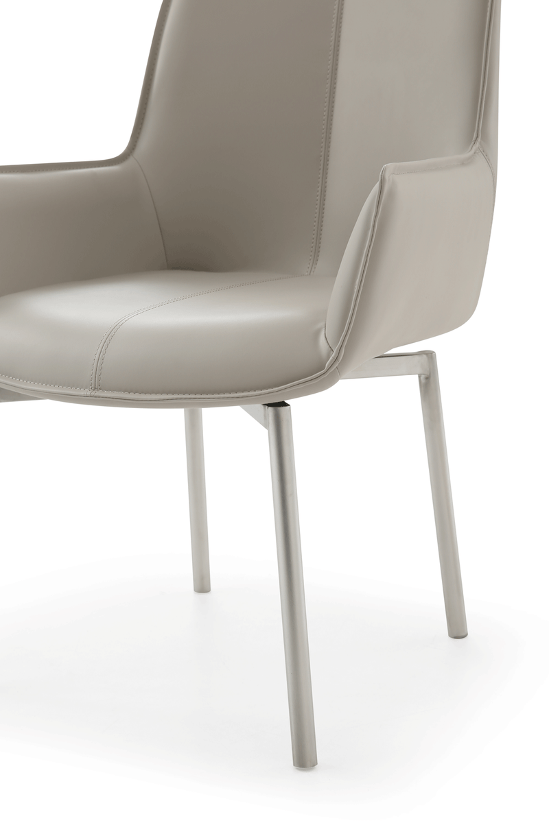 1218 Swivel Dining Chair Grey Taupe - Lara FurnitureDining Chair