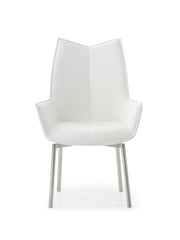 1218 Swivel Dining Chair White - Lara FurnitureDining Chair