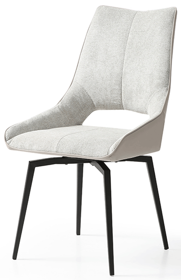 1239 Swivel Dining Chair Beige/Brown - i36545