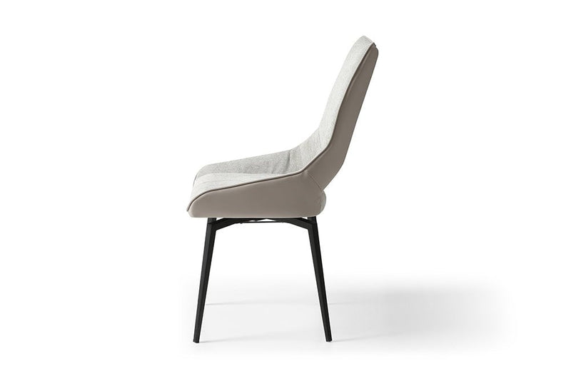 1239 Swivel Dining Chair Beige - Lara FurnitureDining Chair