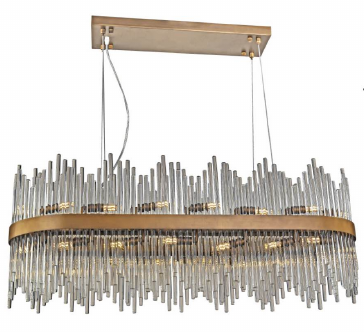 12OVL39AG 39" X 14" MUNICH  ANTIQUE GOLD OVAL - 210000006564