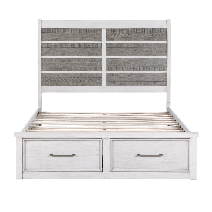 1303K-1CK* (3) California King Platform Bed with Footboard Storage - 1303K-1CK*