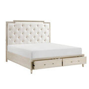 1312-1* (3) Queen Platform Bed with Footboard Storage - 1312-1*