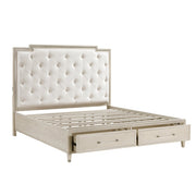 1312-1* (3) Queen Platform Bed with Footboard Storage - 1312-1*