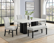 Parkside Gray/Black Dining Table from Crown Mark - Lara Furniture
