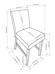 Parkside Dove Dining Chair, Set of 2 from Crown Mark - Lara Furniture