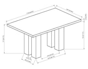 Parkside Dove Dining Set from Crown Mark - Lara Furniture