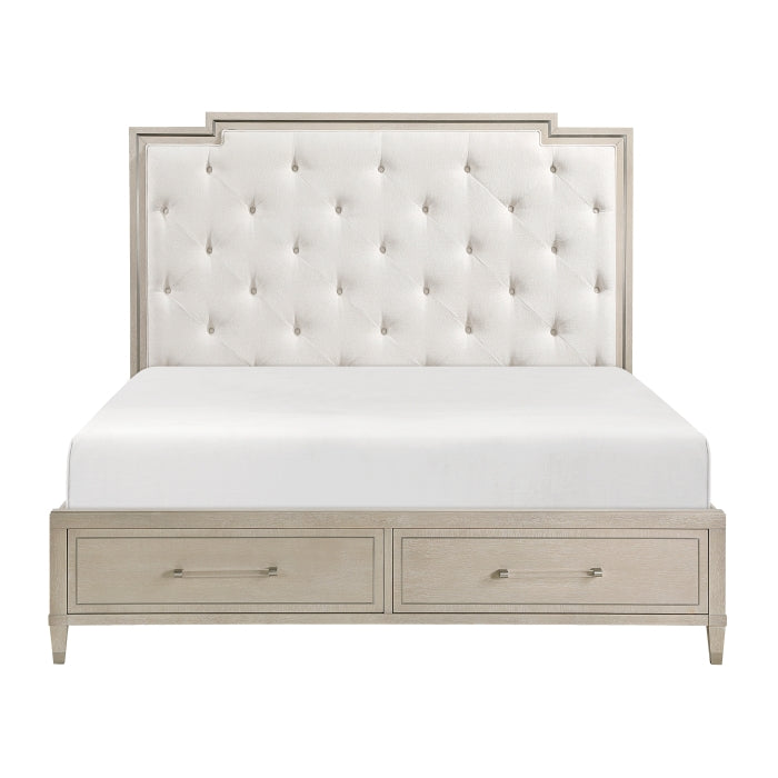 1312K-1EK* (3) Eastern King Platform Bed with Footboard Storage - 1312K-1EK*