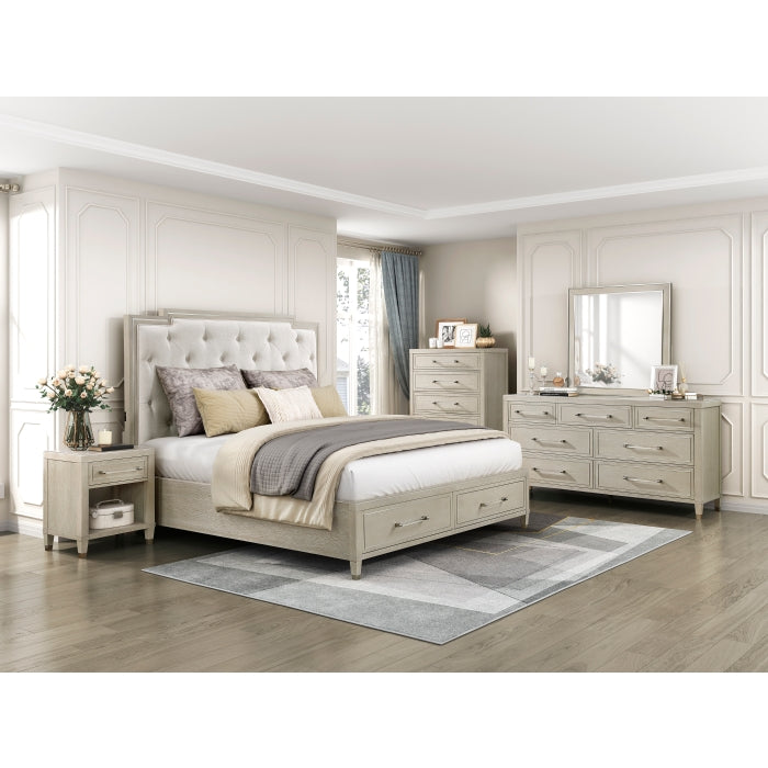 1312K-1EK* (3) Eastern King Platform Bed with Footboard Storage - 1312K-1EK*