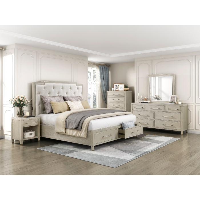 1312K-1EK* (3) Eastern King Platform Bed with Footboard Storage - 1312K-1EK*