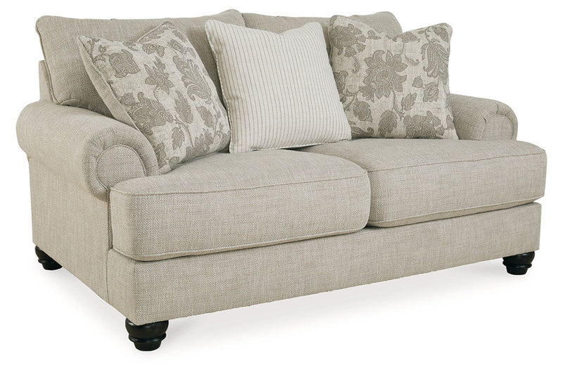 Asanti Fog Sofa, Loveseat and Ottoman -  Ashley - Lara Furniture