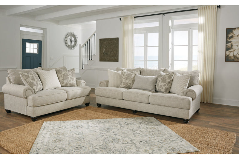 Asanti Fog Sofa, Loveseat and Ottoman -  Ashley - Lara Furniture