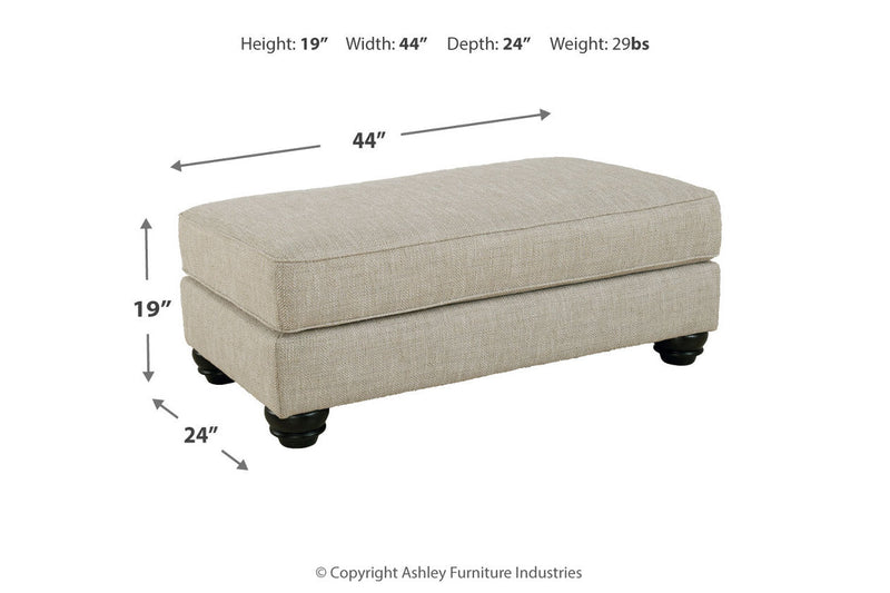 Asanti Fog Sofa, Loveseat and Ottoman -  Ashley - Lara Furniture