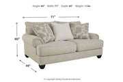 Asanti Fog Sofa, Loveseat and Ottoman -  Ashley - Lara Furniture