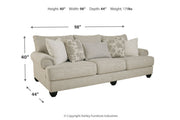 Asanti Fog Sofa, Loveseat and Ottoman -  Ashley - Lara Furniture