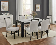 Jules Black/Light Gray Side Chair, Set of 2 from Crown Mark - Lara Furniture