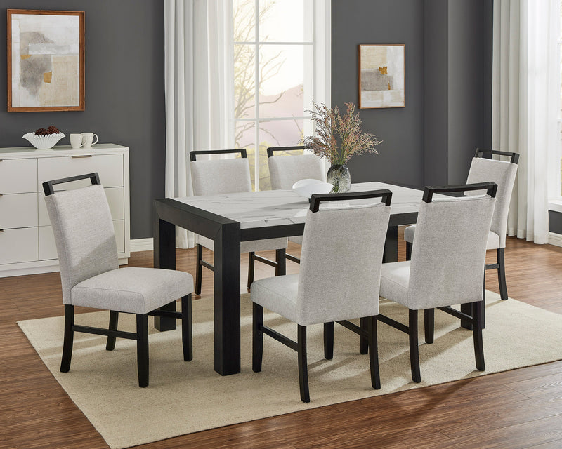 Jules Black/Light Gray Side Chair, Set of 2 from Crown Mark - Lara Furniture