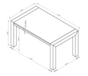 Jules Black/Light Gray Faux Marble Dining Table from Crown Mark - Lara Furniture