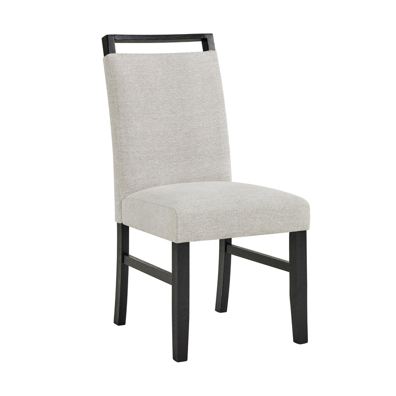 Jules Black/Light Gray Side Chair, Set of 2 from Crown Mark - Lara Furniture