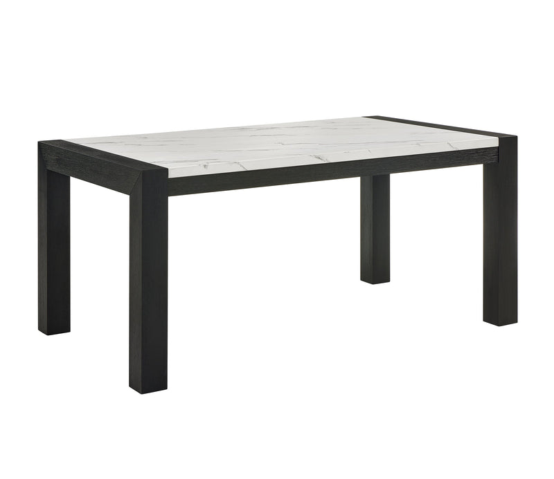 Jules Black/Light Gray Faux Marble Dining Table from Crown Mark - Lara Furniture
