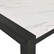 Jules Black/Light Gray Faux Marble Dining Table from Crown Mark - Lara Furniture