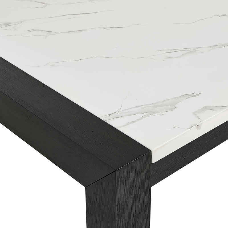 Jules Black/Light Gray Faux Marble Dining Table from Crown Mark - Lara Furniture