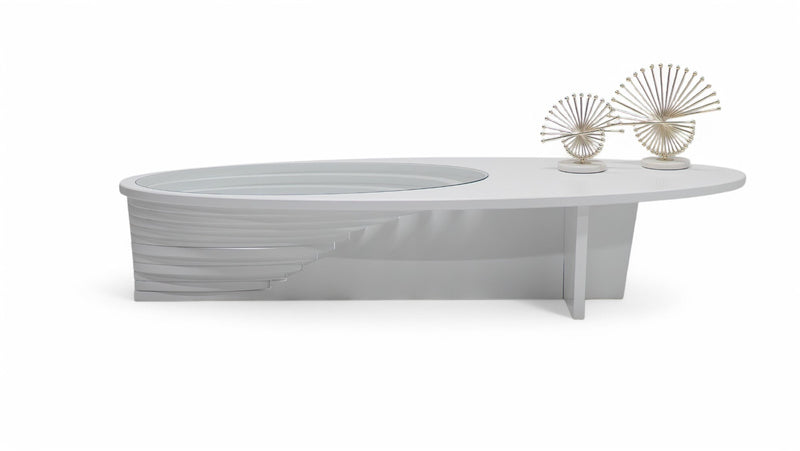 133 White Coffee Table - 133WHITE-COF