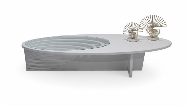 133 White Coffee Table - 133WHITE-COF