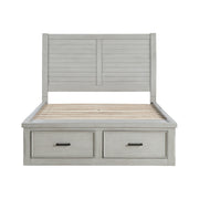 1337-1* (3) Queen Platform Bed with Storage Footboard and Side Rails - 1337-1*